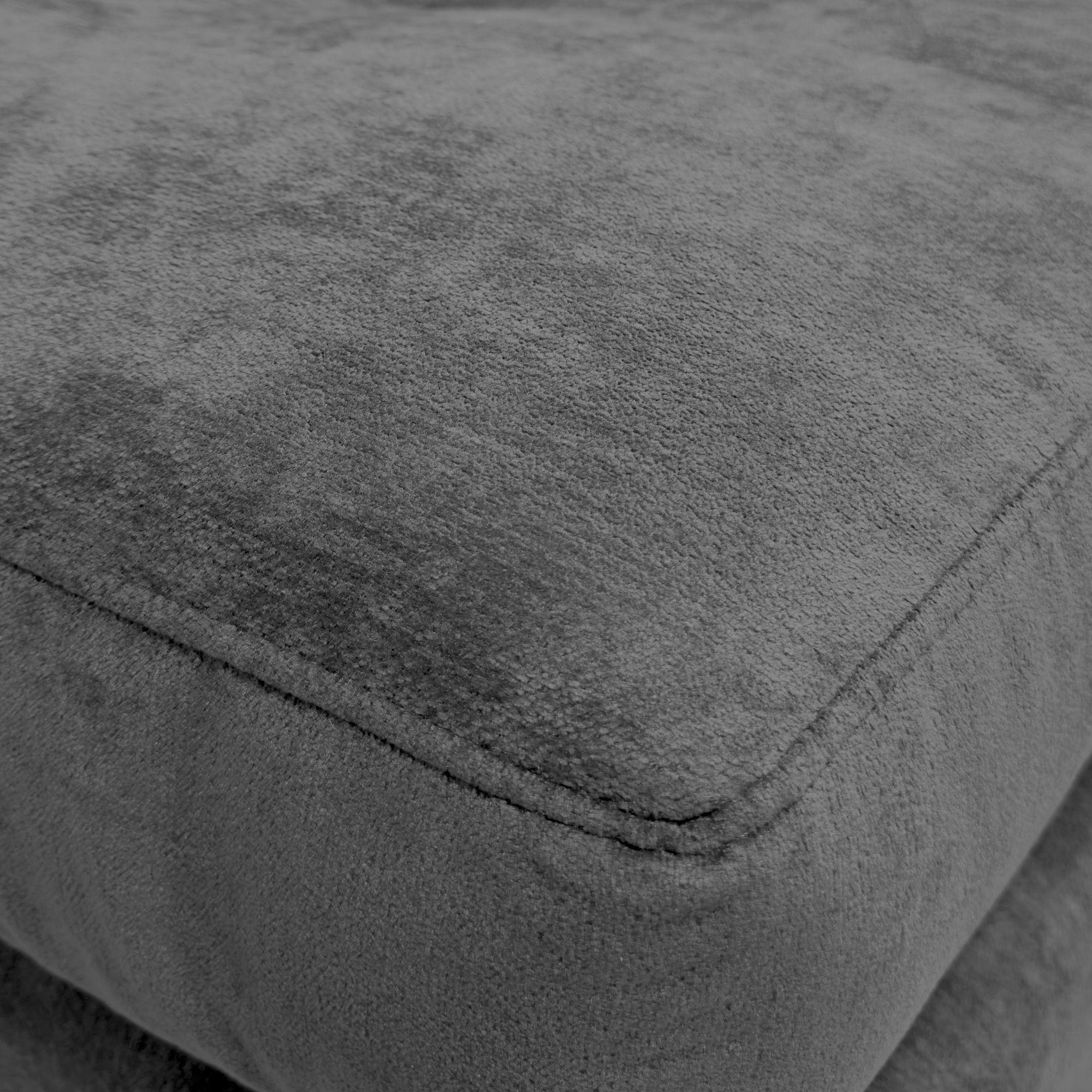 Sofa Seccional Londres 6 Cuerpos Chenille Gris Derecho Resortes-7