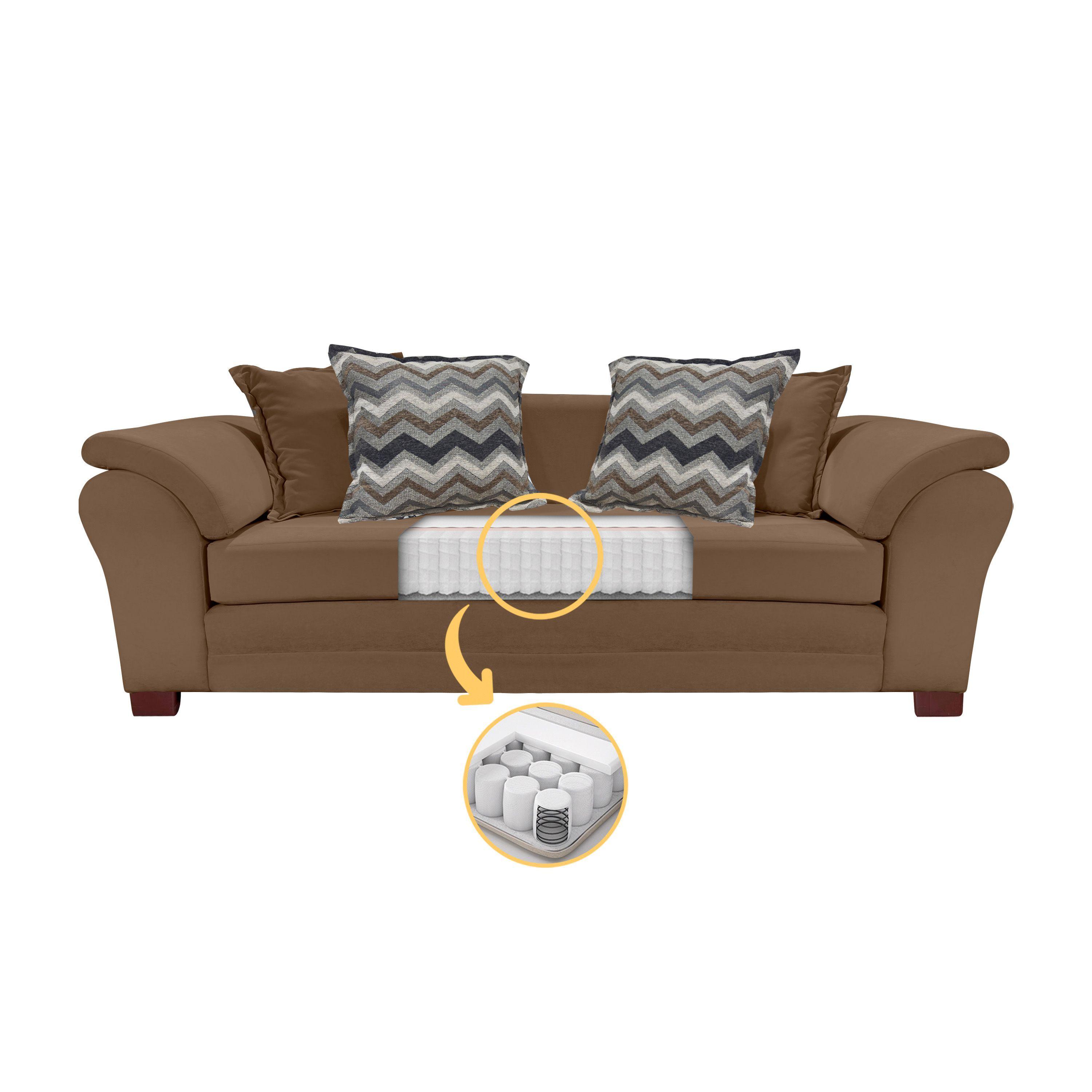 SOFA MUSTANG  3C RES FELPA CAFÉ-2