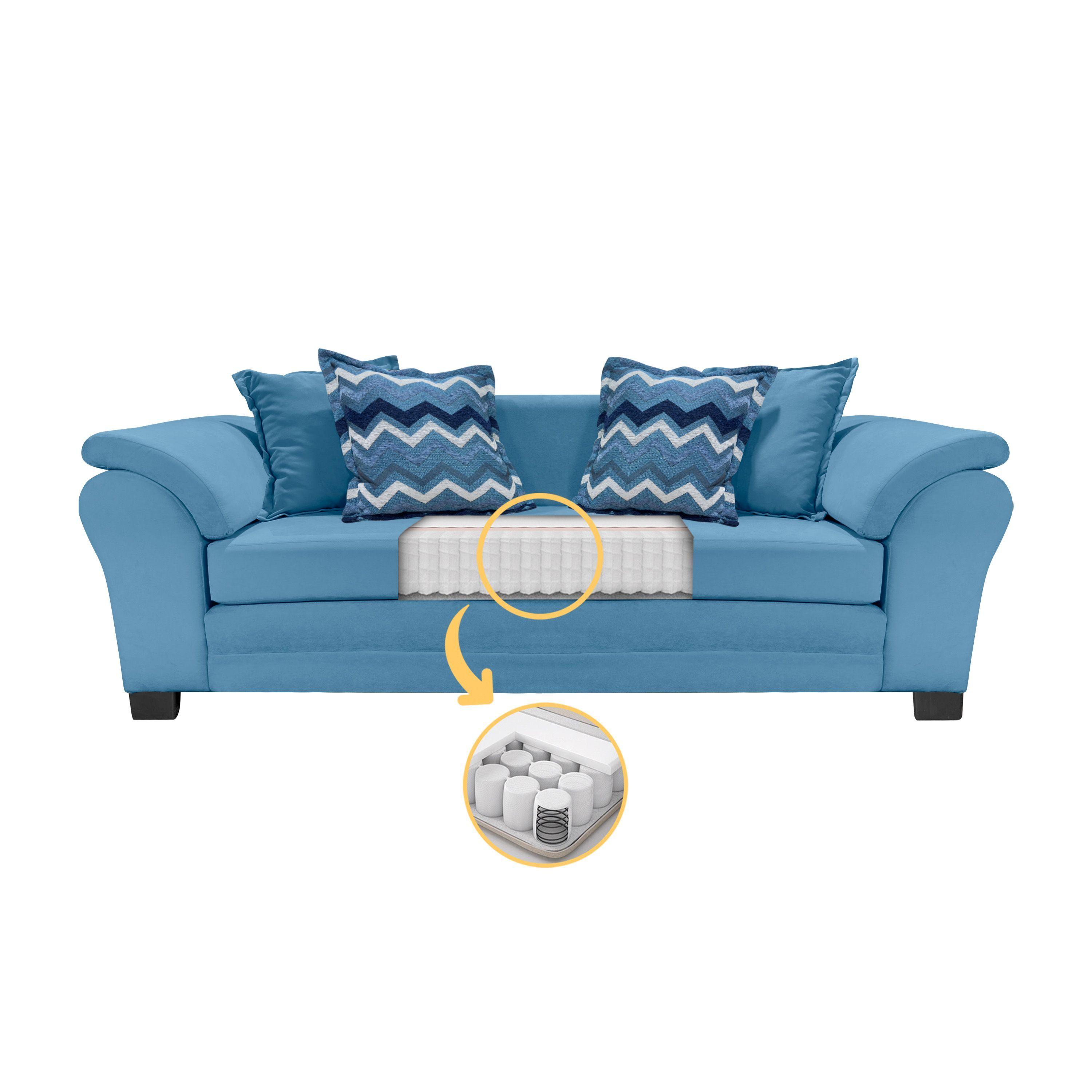SOFA MUSTANG 3C RES FELPA AZUL -2