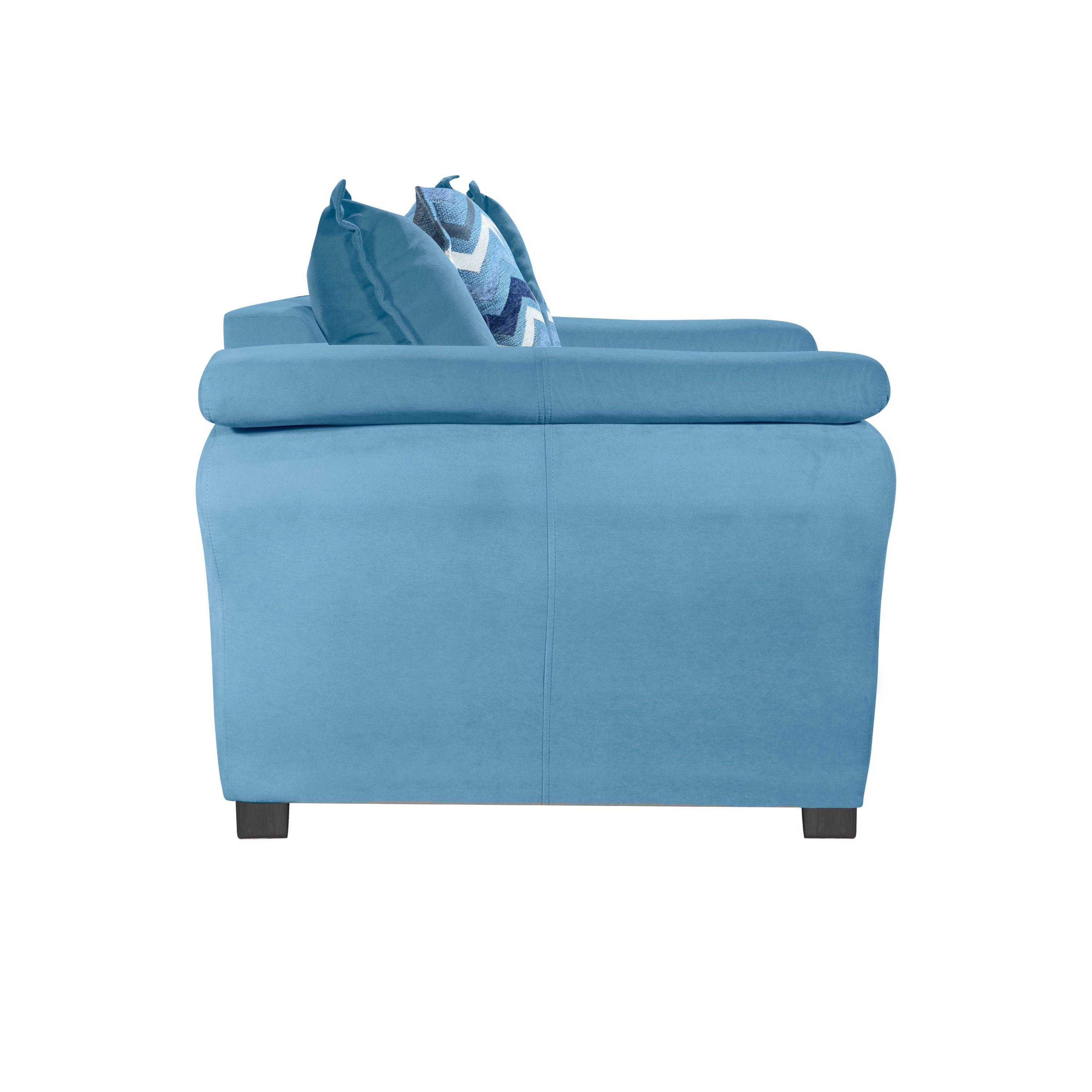SOFA MUSTANG 3C RES FELPA AZUL -3
