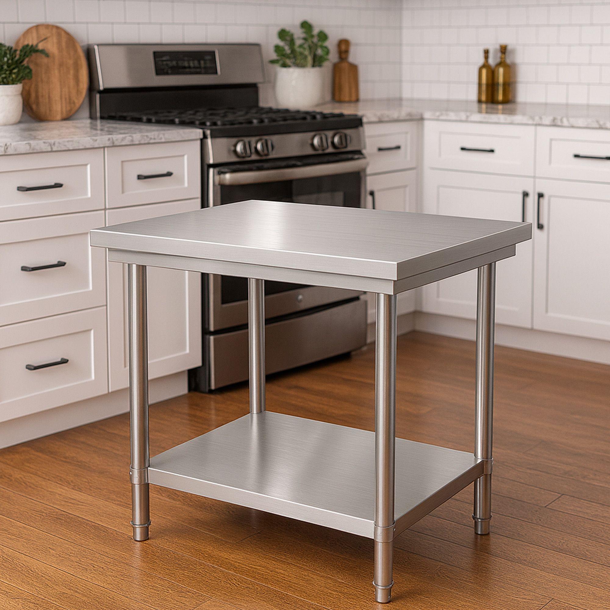 Mesón de Cocina Joytek Acero Inoxidable 90x60x85 cm-2