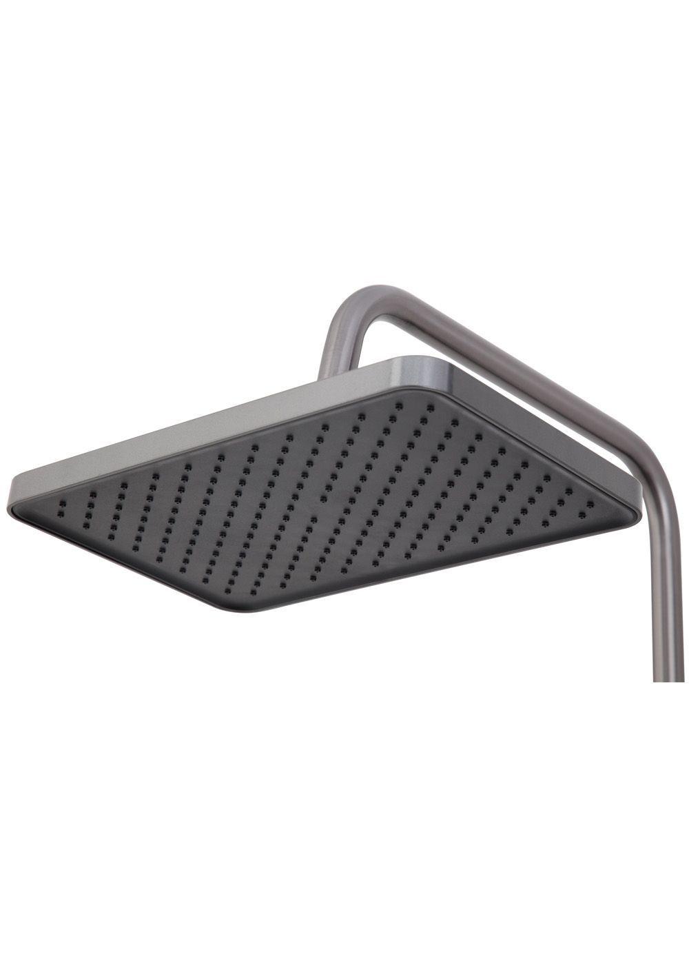 COLUMNA DUCHA TECLADO MONOMANDO 4 FUNCIONES PLATO RECTANGULAR GRIS GRAFITO-5