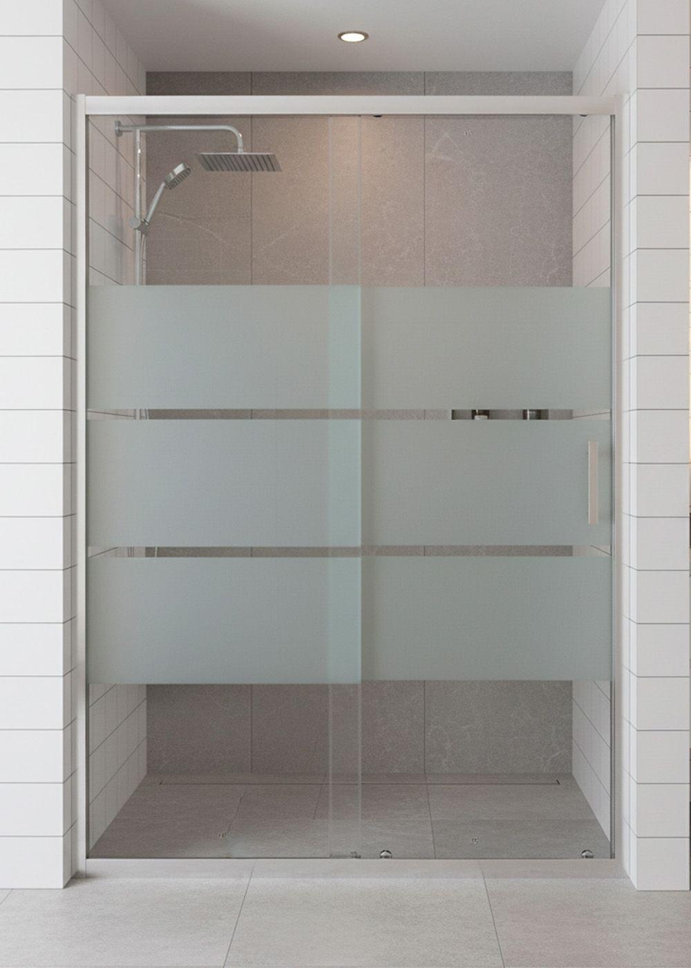 MAMPARA AJUSTABLE DE DUCHA STYLE 120-140 LINEAS BLANCAS (2 HOJAS)-3