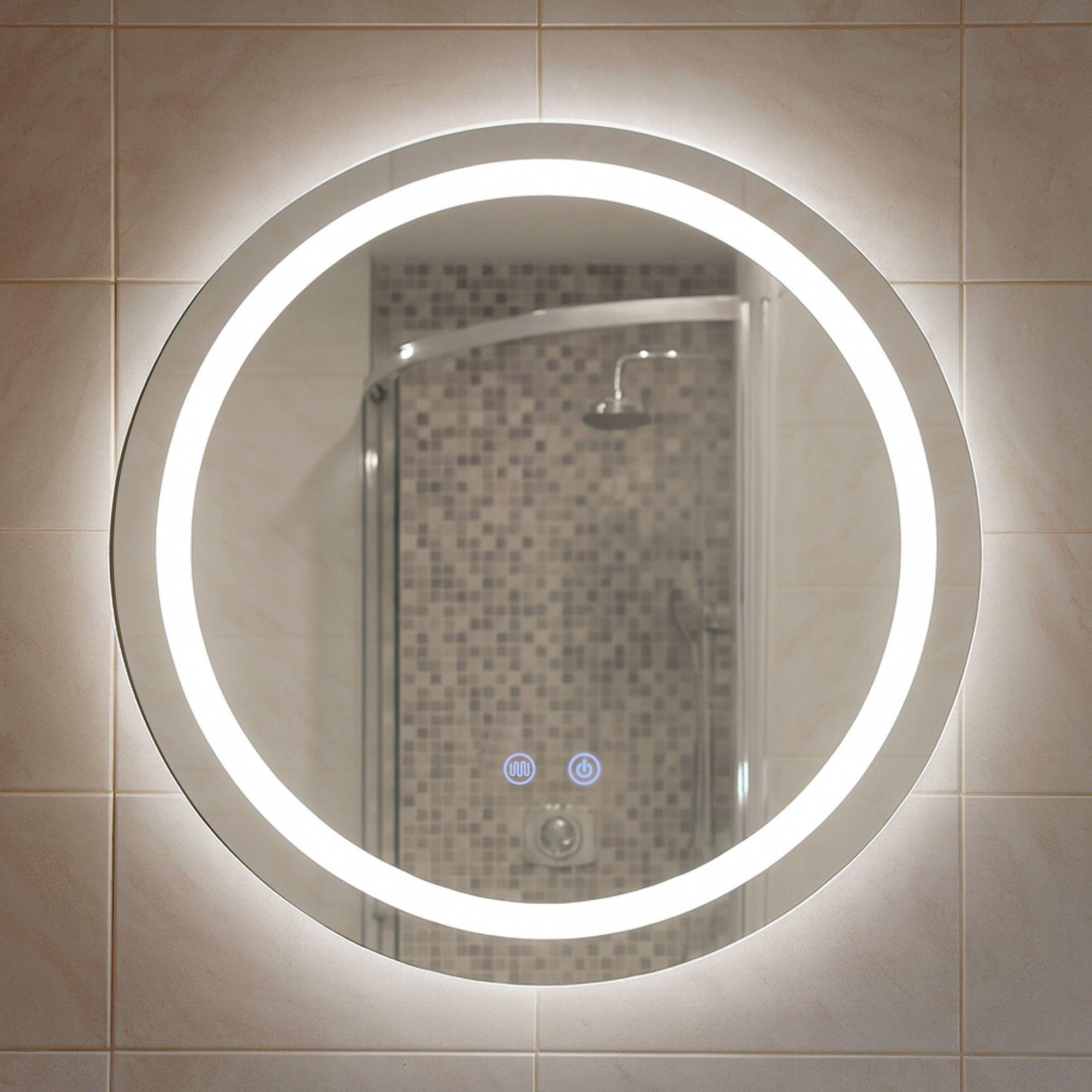 Espejo Redondo Touch con Luz Led 3 colores - 60 cm de Diámetro-2