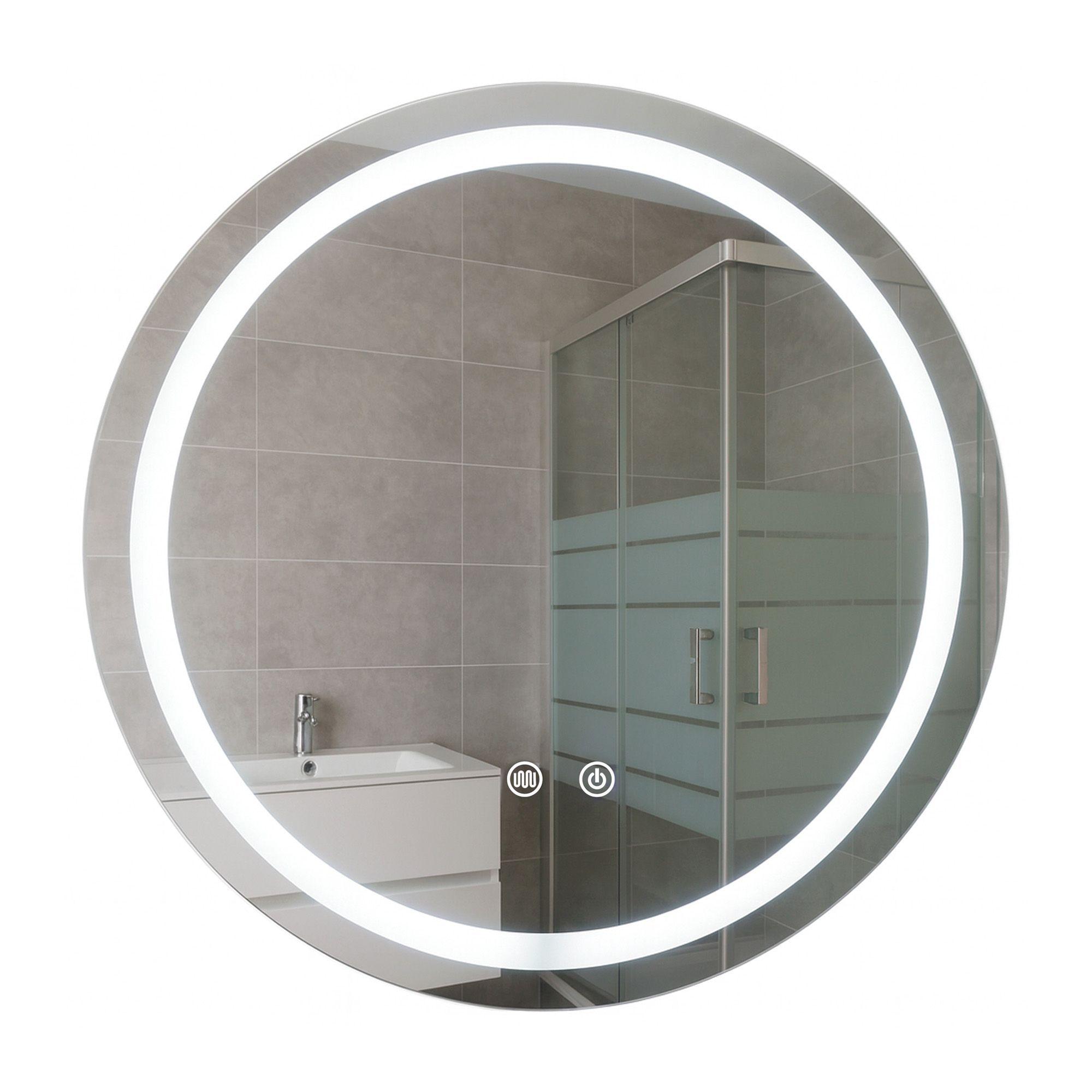 Espejo Redondo Touch con Luz Led 3 colores - 60 cm de Diámetro-5