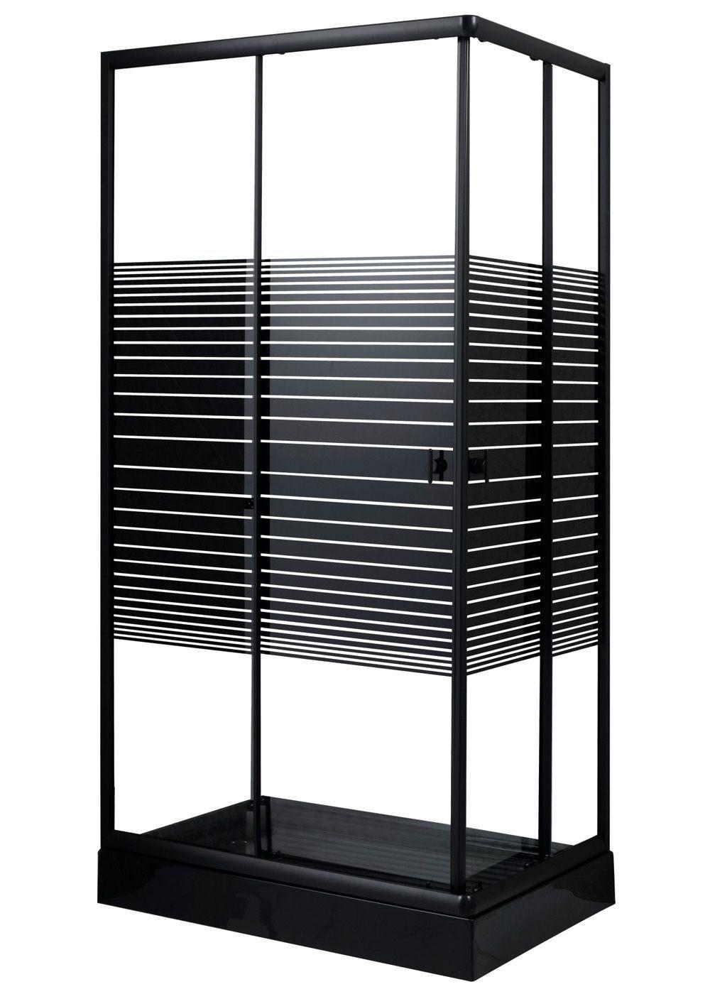 Shower Rectangular Strava Negro 100x70cm-0