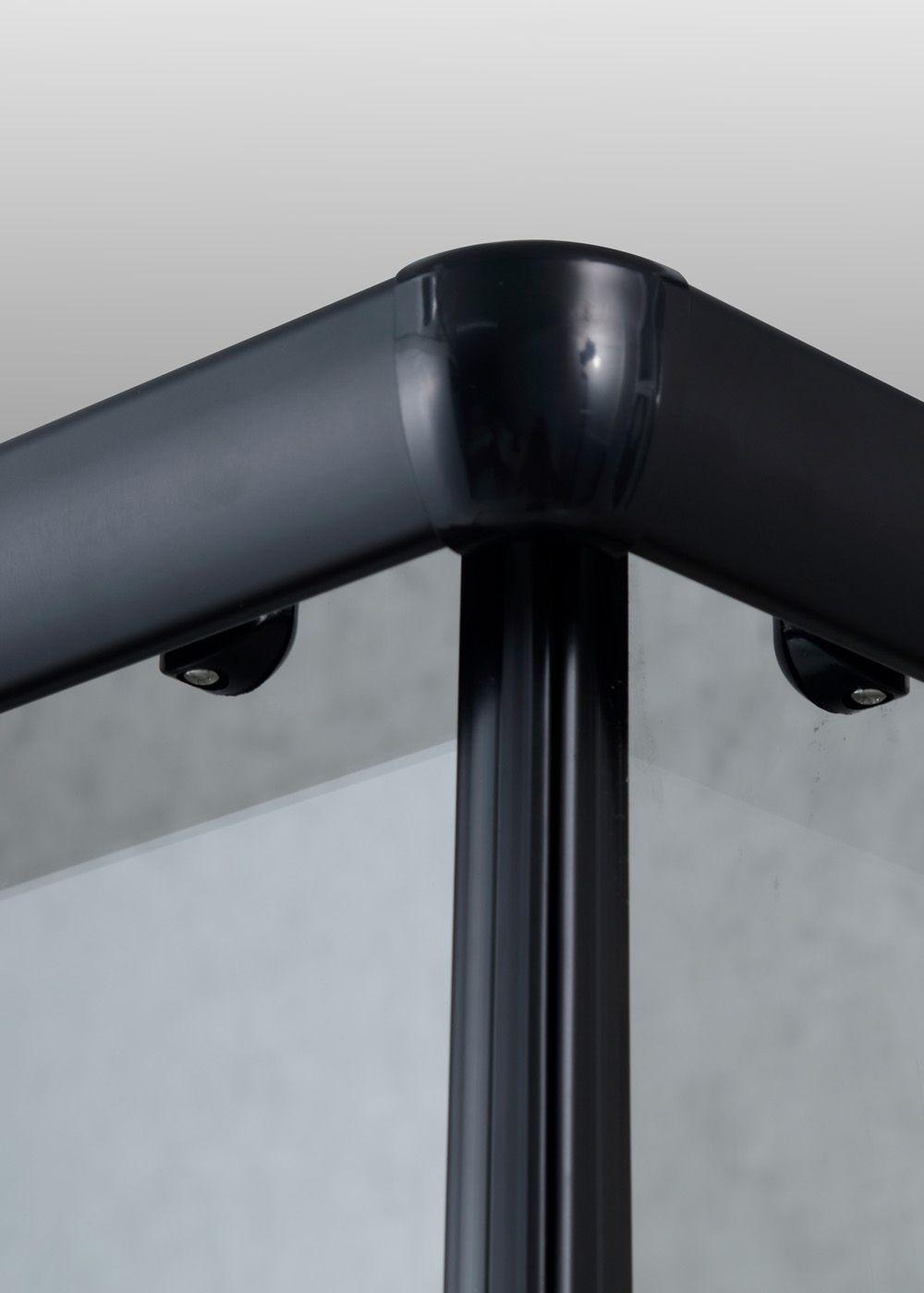 Shower Rectangular Strava Negro 100x70cm-4