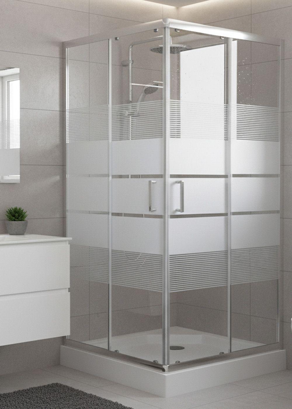 SHOWER DOOR JOYTEK STYLE RECTO BLANCO 90X90X198 CM (INCLUYE RECEPTÁCULO)-2