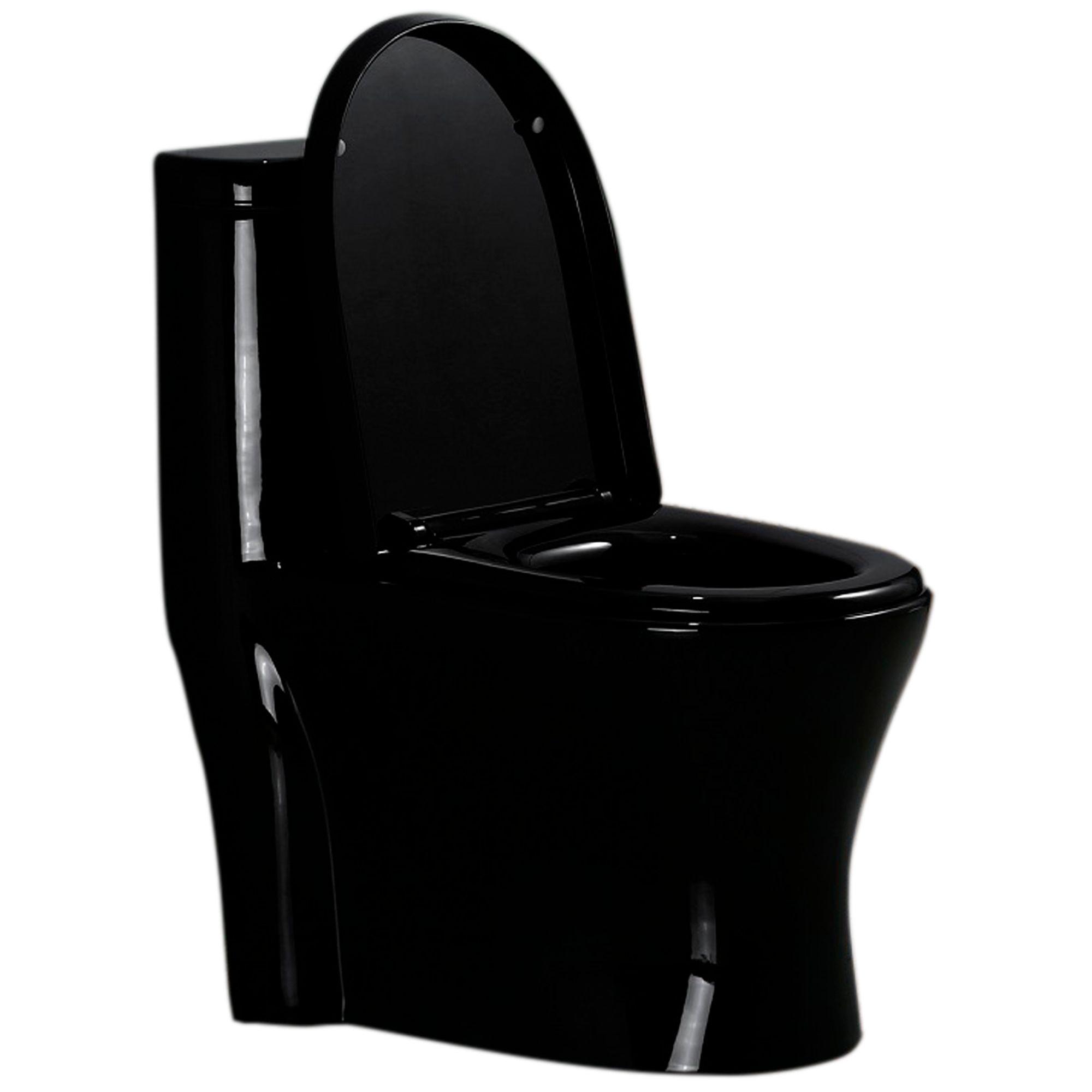 Wc One Piece Negro con Sello Antifuga 30cm 2002-2