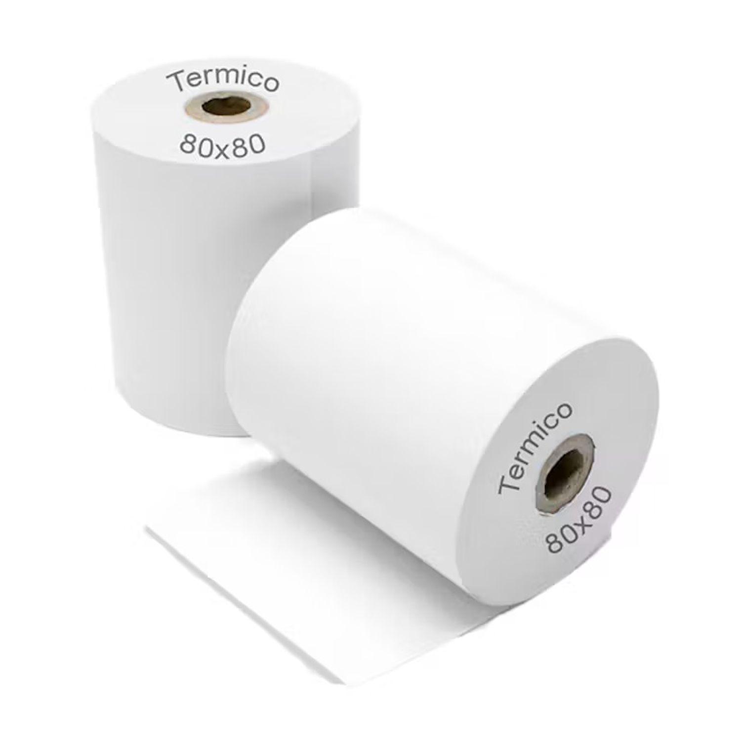 Pack 5 Rollos Papel Térmico de Impresión 80x80mm-3