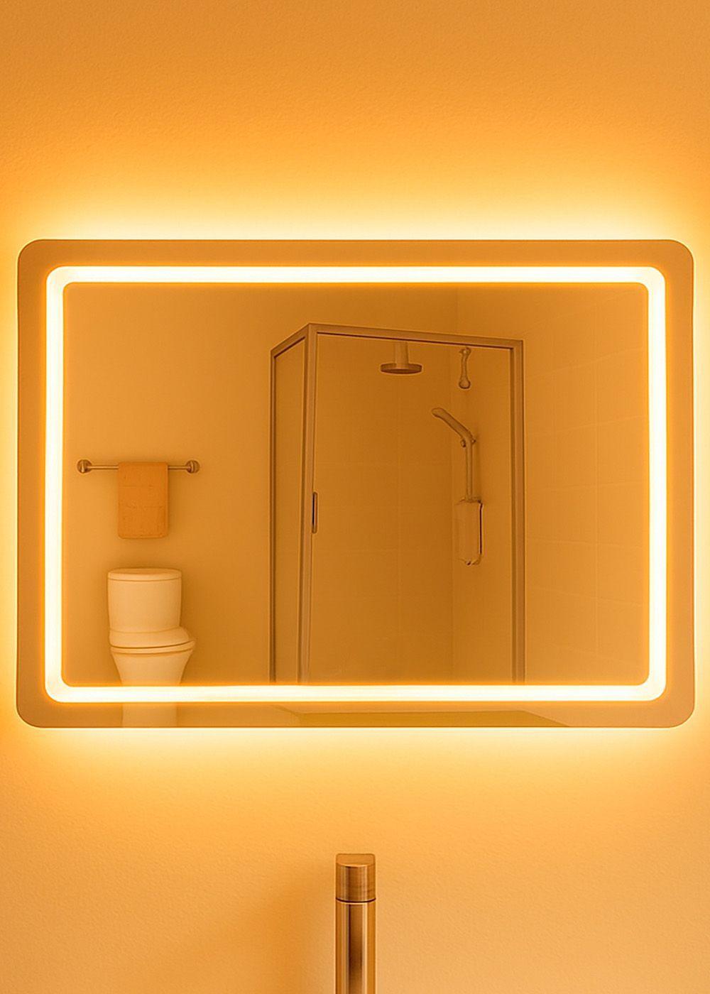 Espejo Rectangular Touch con Luz Led 3 colores 80 x 60 cm-5