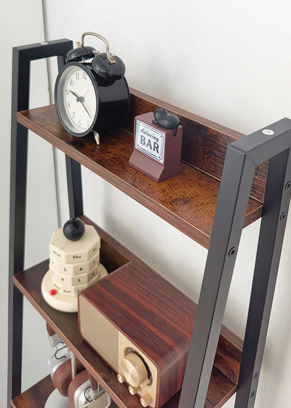 Estante Organizador Decorativo con Repisas y Cajón Inferior 141x42x29 cm-5