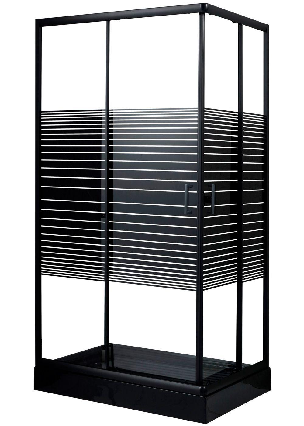 SHOWER DOOR 120X70 RECTANGULAR STRAVA NEGRO-0