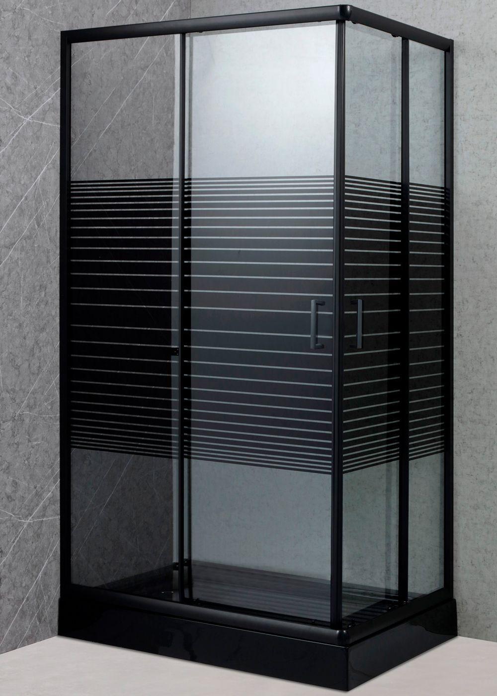SHOWER DOOR 120X70 RECTANGULAR STRAVA NEGRO-1