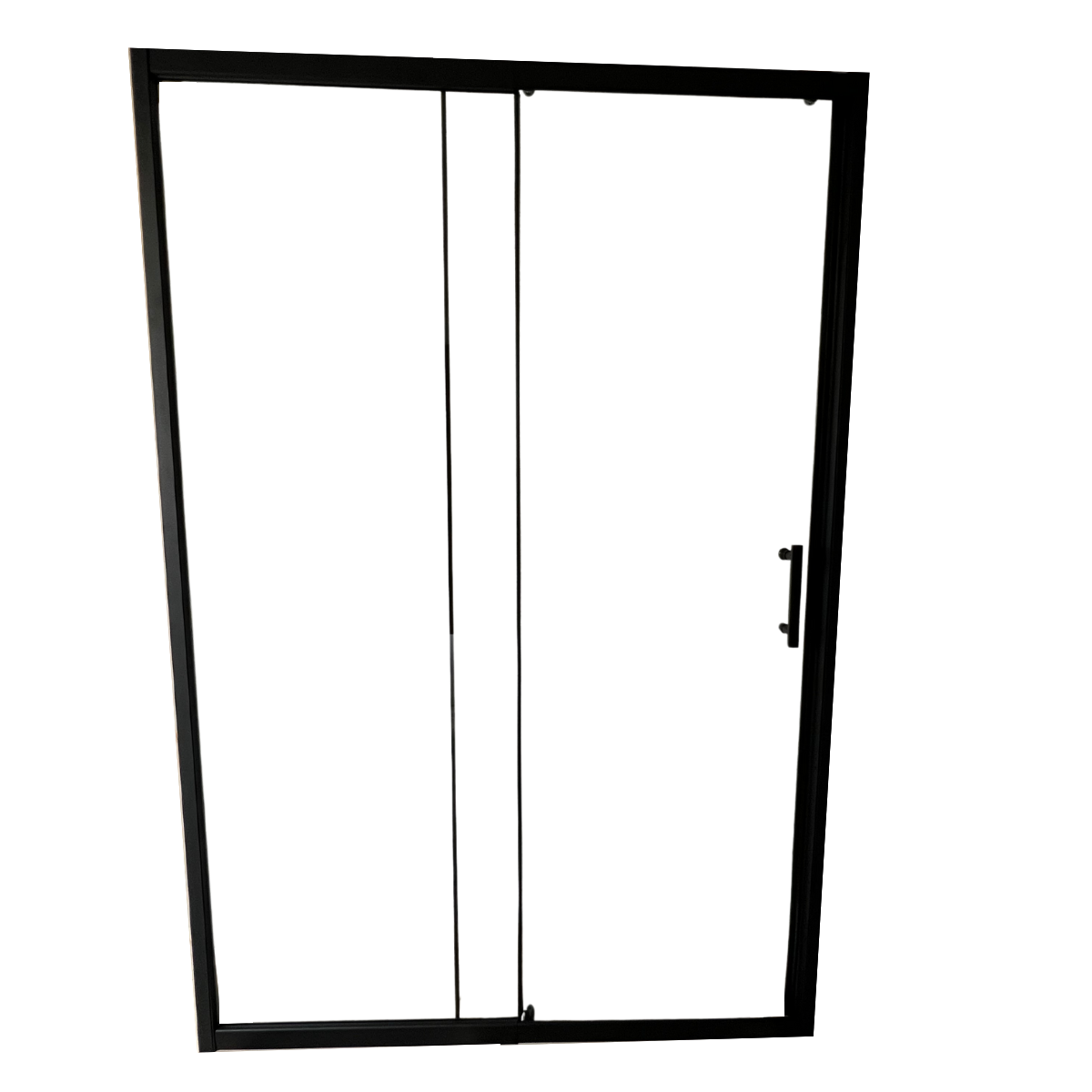Mampara Negra Ajustable 120-135 x185cm-1