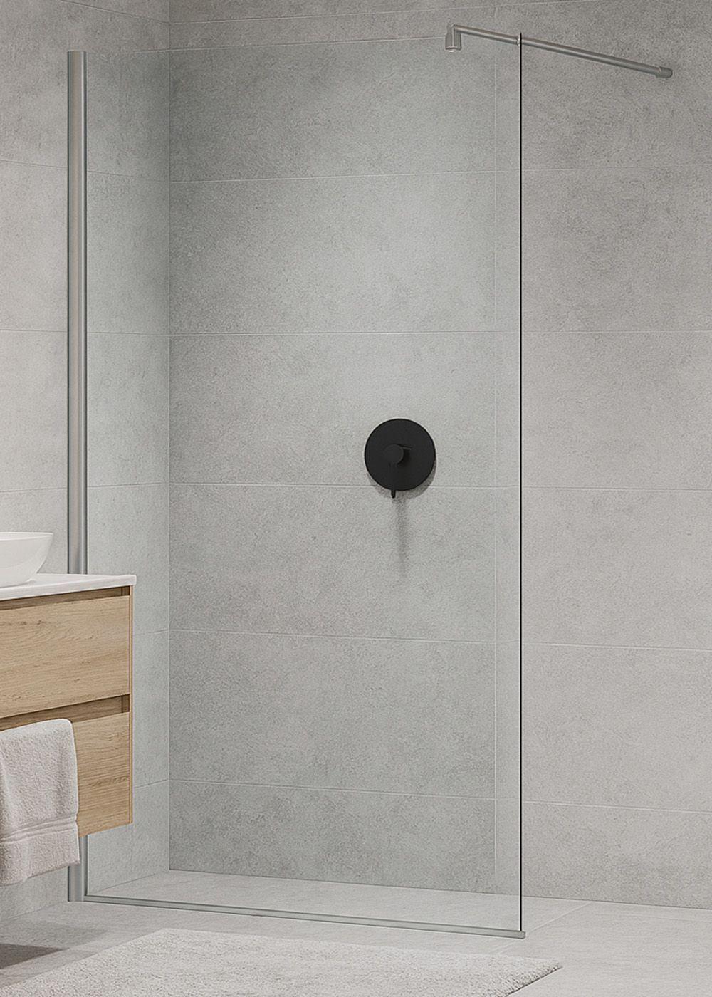 MAMPARA FIJA DE BAÑO RECTA 190X100 TRANSPARENTE 8MM-4