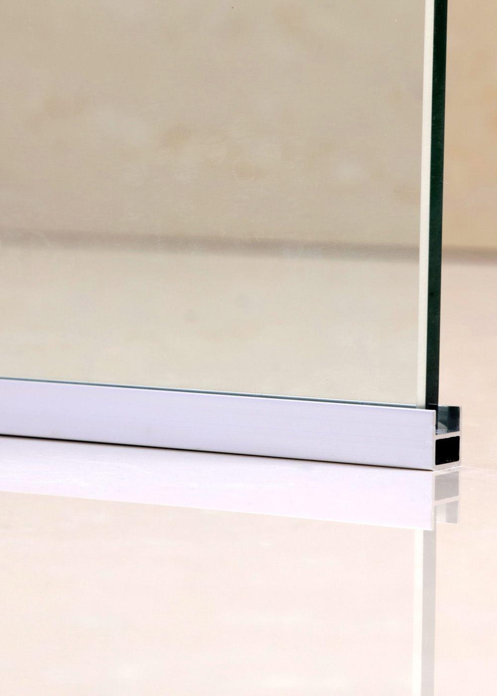 MAMPARA FIJA DE BAÑO RECTA 190X100 TRANSPARENTE 8MM-5