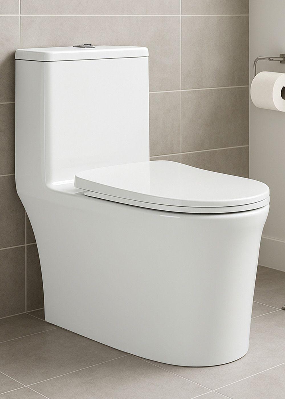 WC One Piece Premier 2051 Joytek Descarga a Piso 30 cm Blanco-2