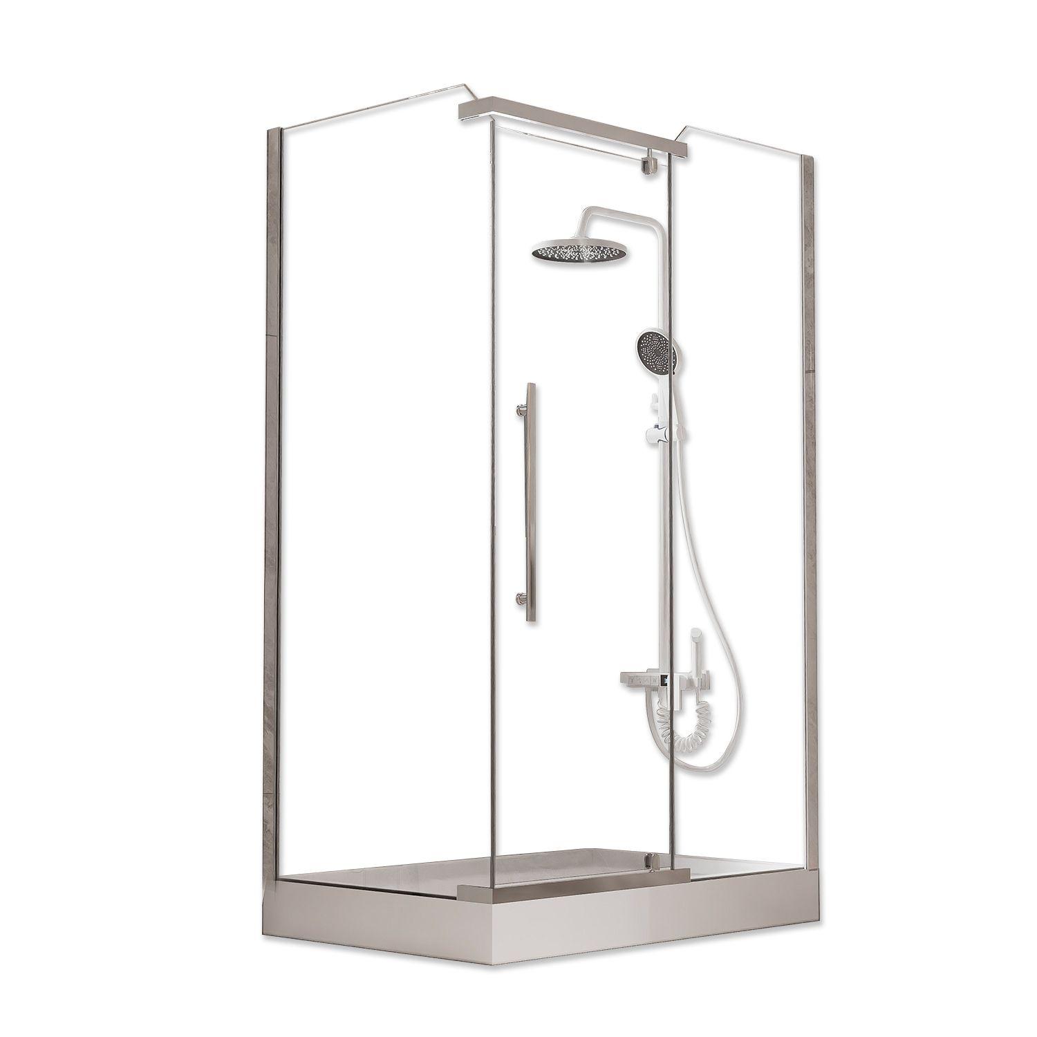 Shower 120x80cm Rectangular Transparente-3