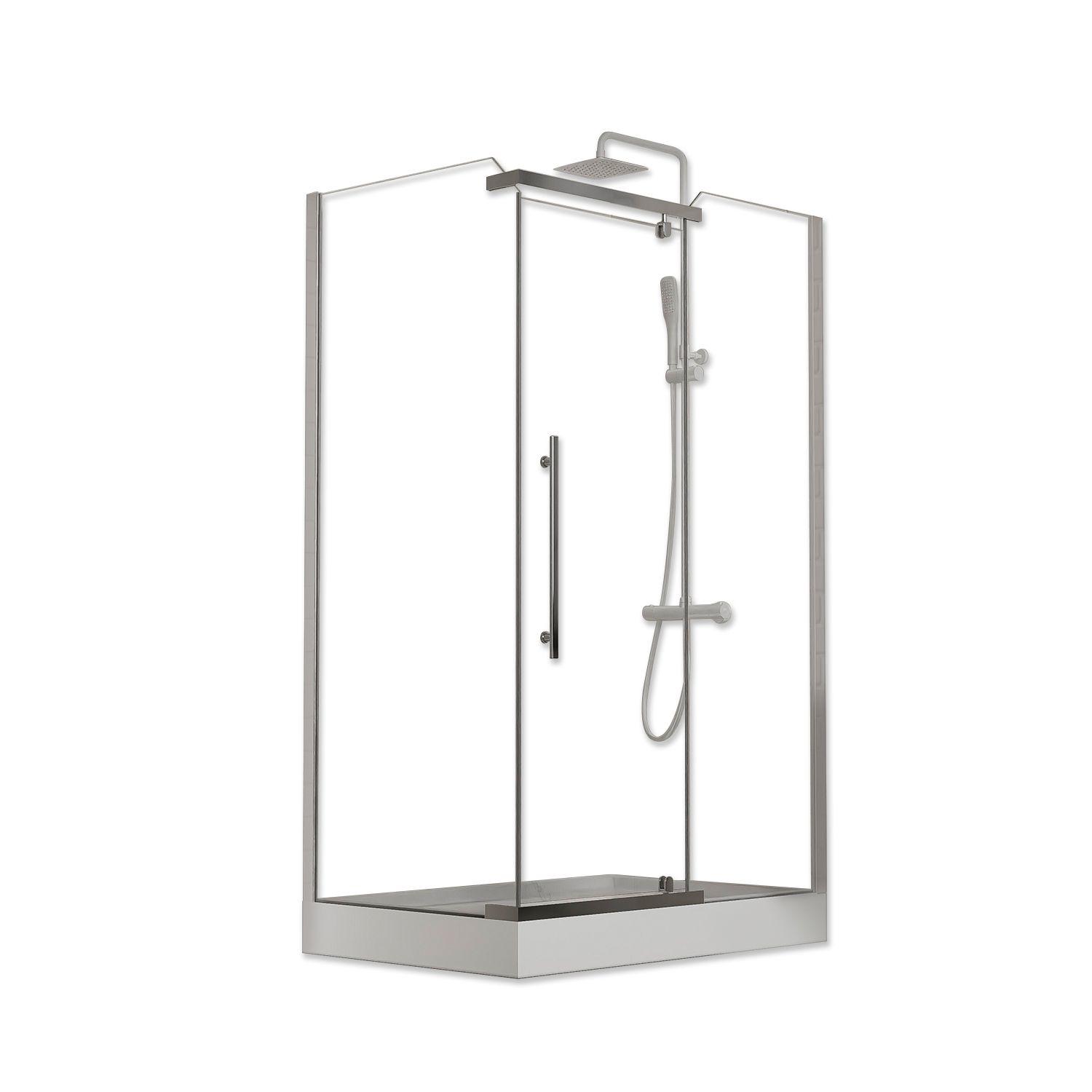Shower 120x80cm Rectangular Transparente-0