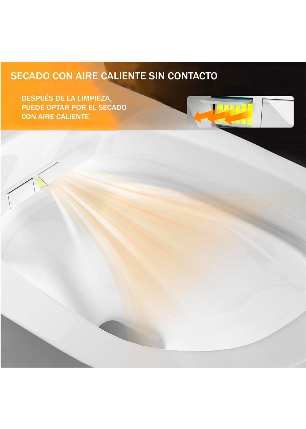 WC Inodoro Inteligente Apertura/Cierre Automático Descarga a Piso 30 cm-6