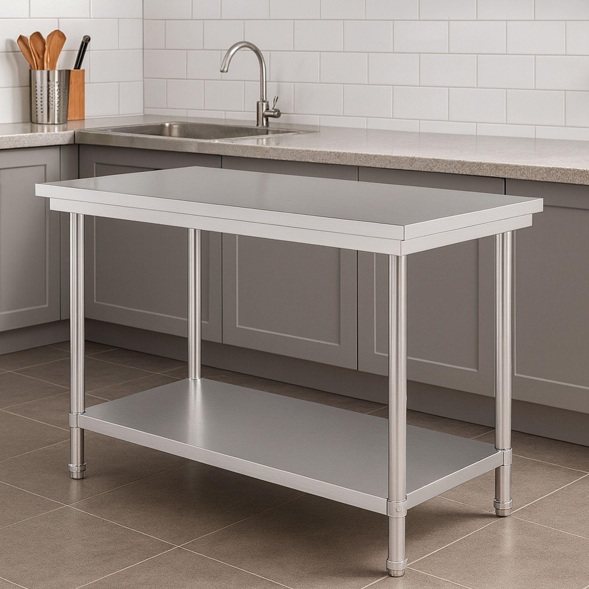 Mesón de Cocina Joytek Acero Inoxidable 120x60x85 cm-2