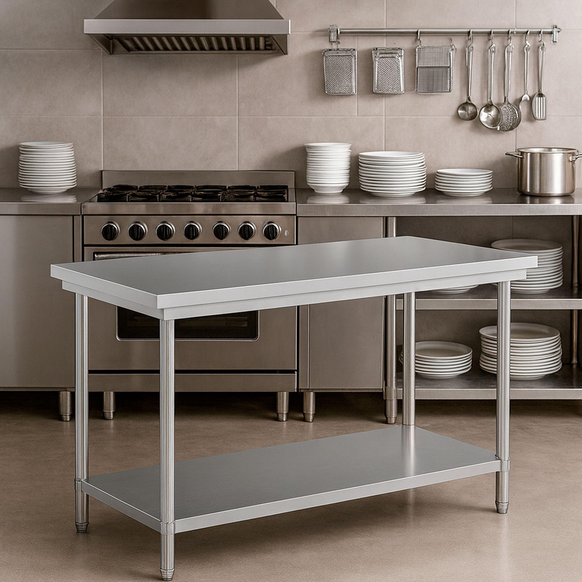 Mesón de Cocina Joytek Acero Inoxidable 120x60x85 cm-3