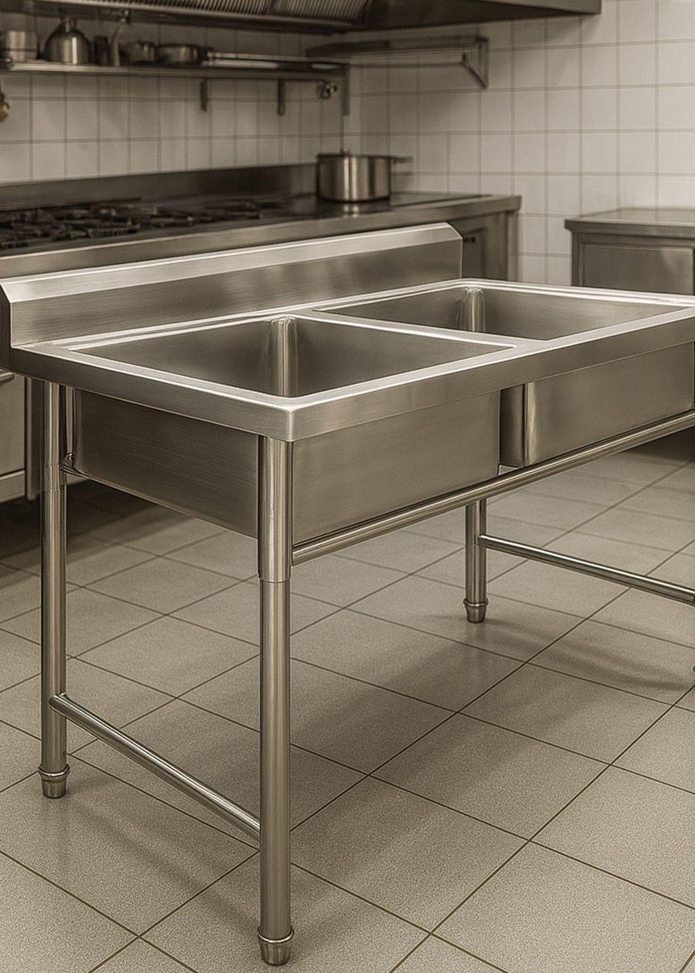 Lavafondo de Acero Inoxidable Doble Joytek 120x60x90 cm-3