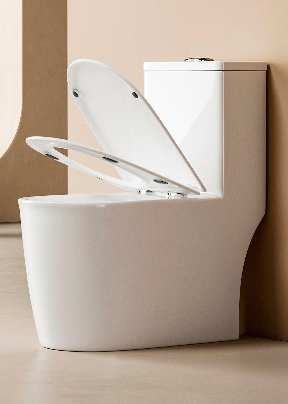 WC One Piece Design 2045 Joytek Descarga a Piso 30 cm Blanco-2