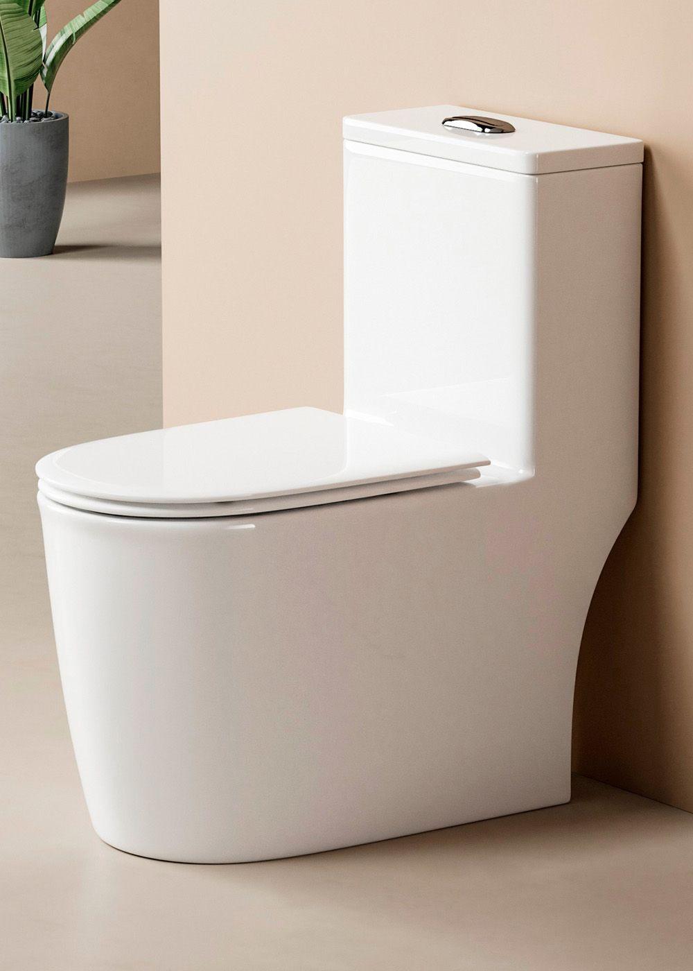 WC One Piece Design 2045 Joytek Descarga a Piso 30 cm Blanco-5