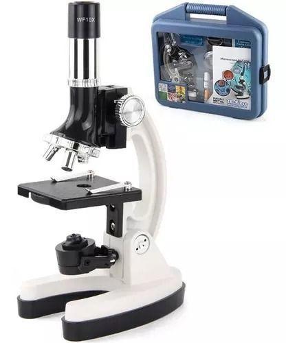 Set Microscopio + Kit De Accesorios 1200x Maletin Plastico-0