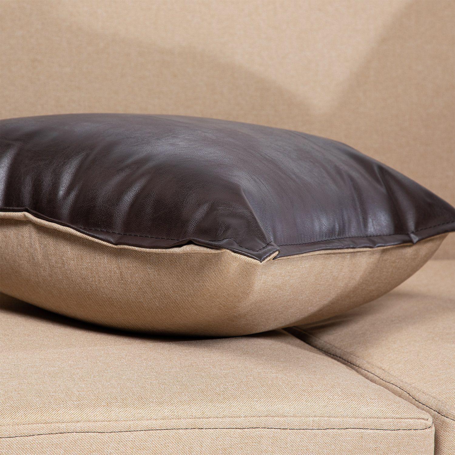 SOFA PARIS 2 POUF PU CAFE BEIGE-5