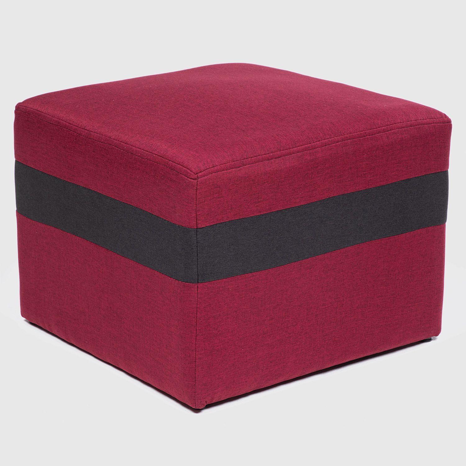 SOFA PARIS 2 POUF NEGRO ROJO-6