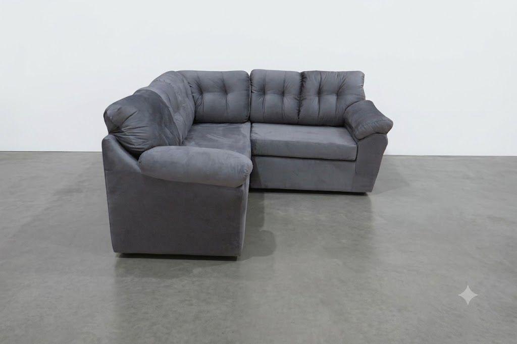 SOFA SECCIONAL MILLARAY FELPA GRIS -3
