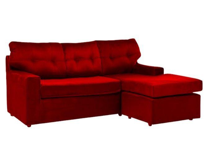 SECCIONAL ITALIA REVERSIBLE FELPA ROJO-2
