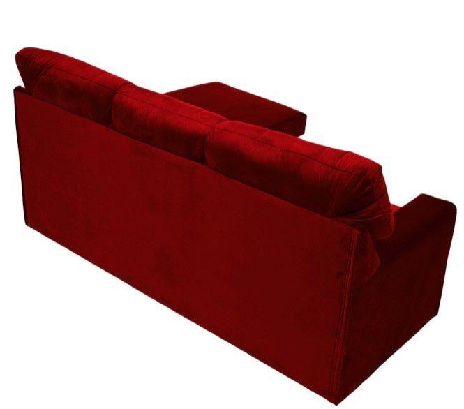 SECCIONAL ITALIA REVERSIBLE FELPA ROJO-3