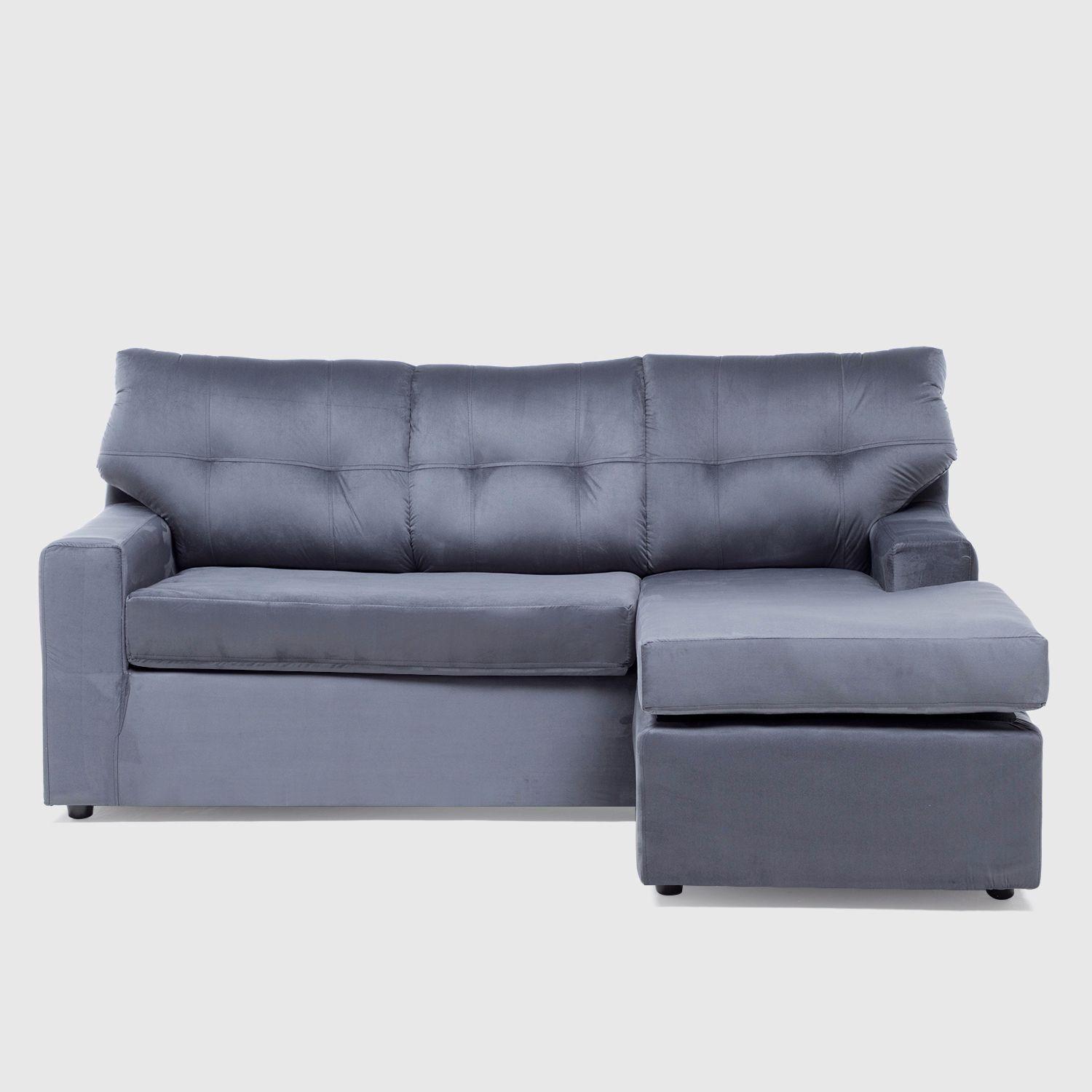 SECCIONAL ITALIA REVERSIBLE FELPA GRIS-3