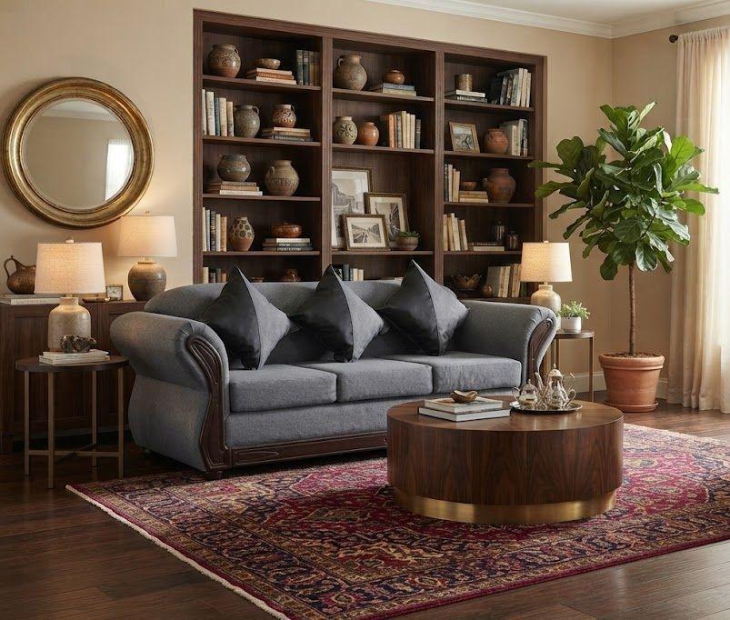 SOFA JULIETA 3C TELA GRIS-0
