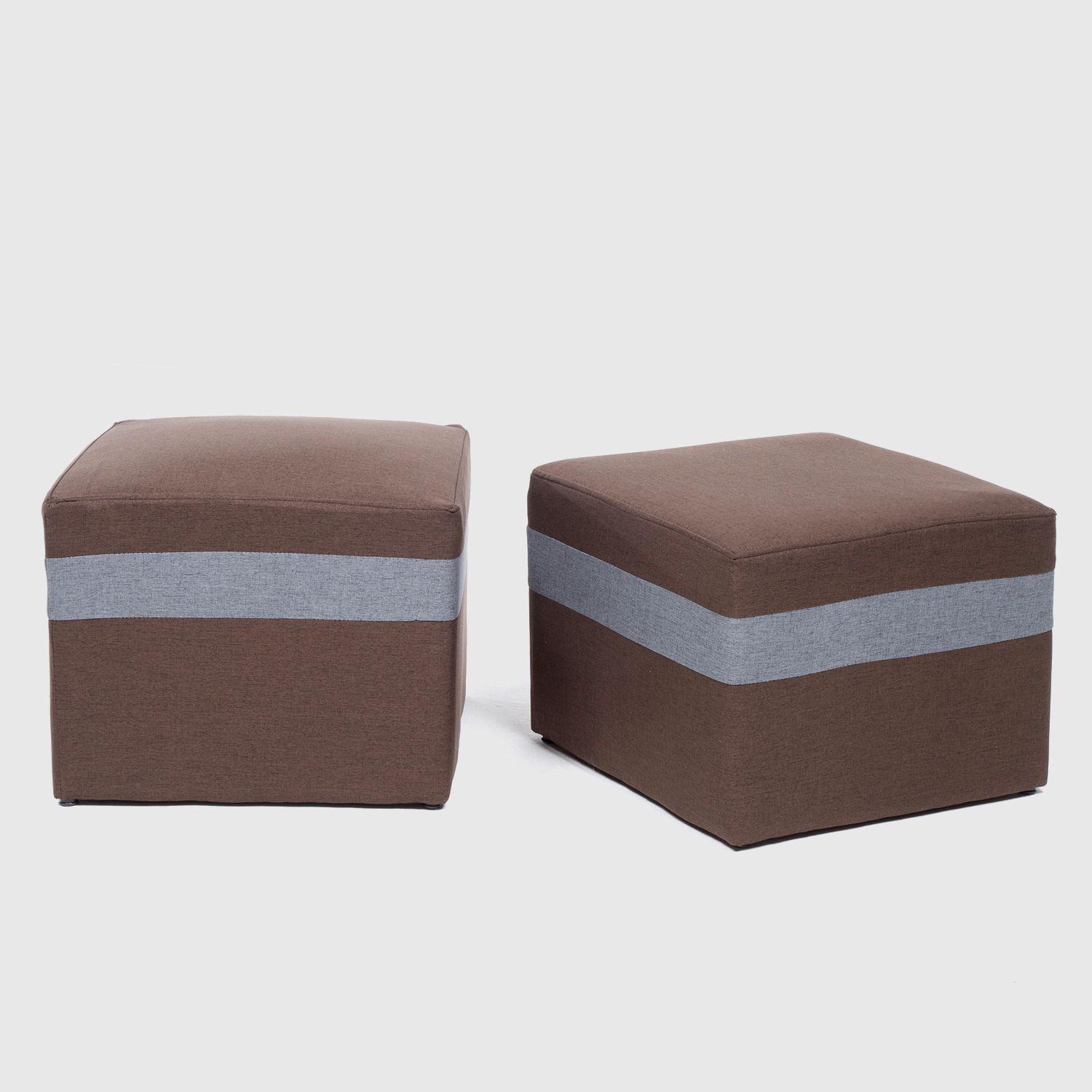 SOFA PARIS 2 POUF GRIS CAFE -3
