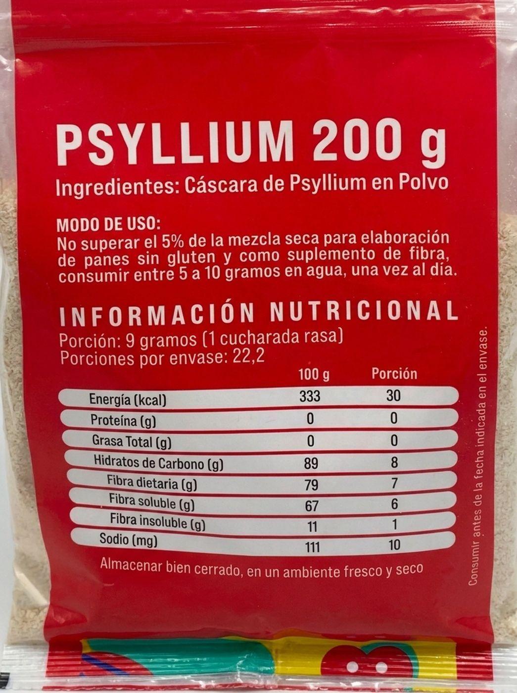 PSYLLIUM POWDER 200g FIBRA SOLUBLE 200g -2