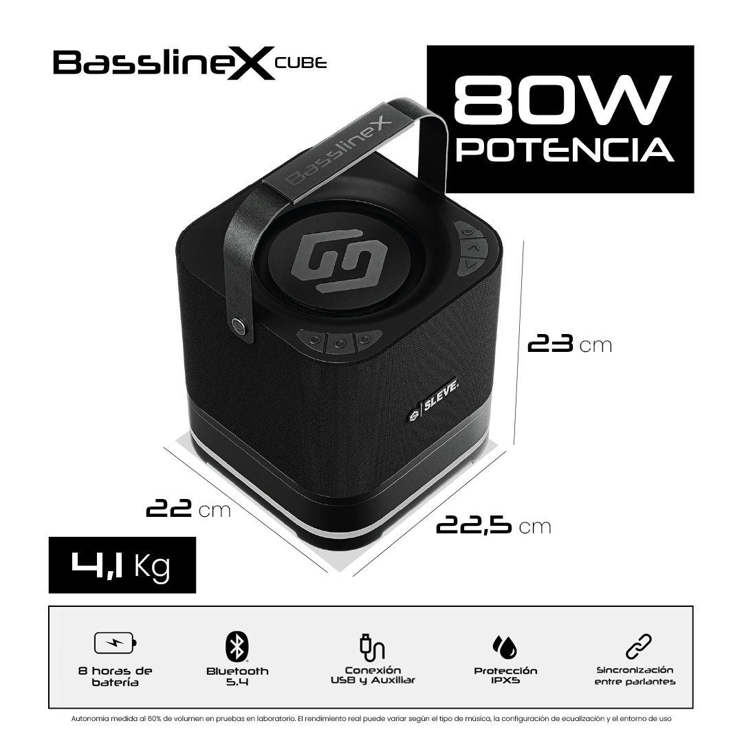 Parlanate Bluetooth Sleve BasslineX Cube-2