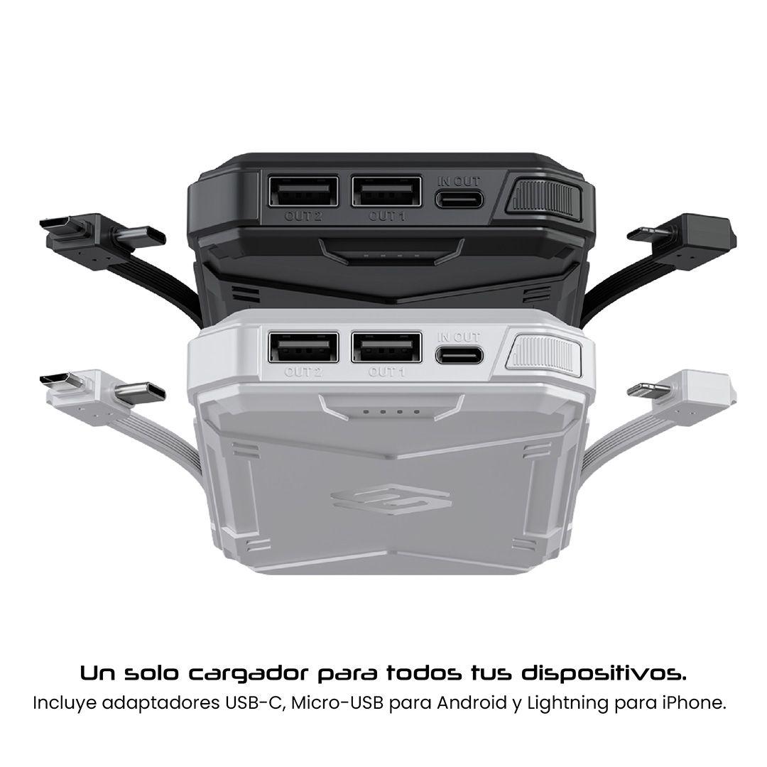Bateria Externa Sleve Power X 10.000 Mah White-2