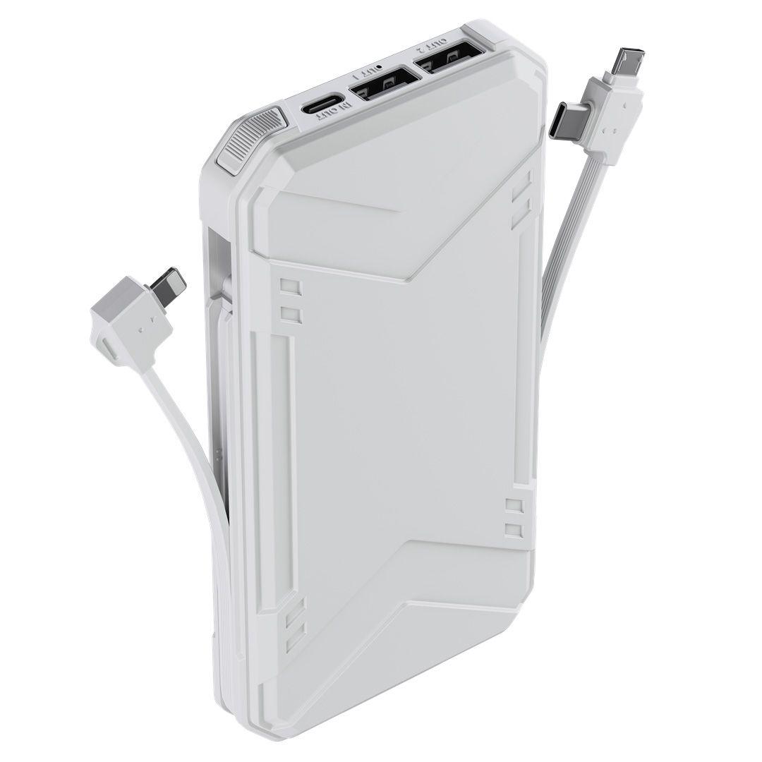 Bateria Externa Sleve Power X 10.000 Mah White-4
