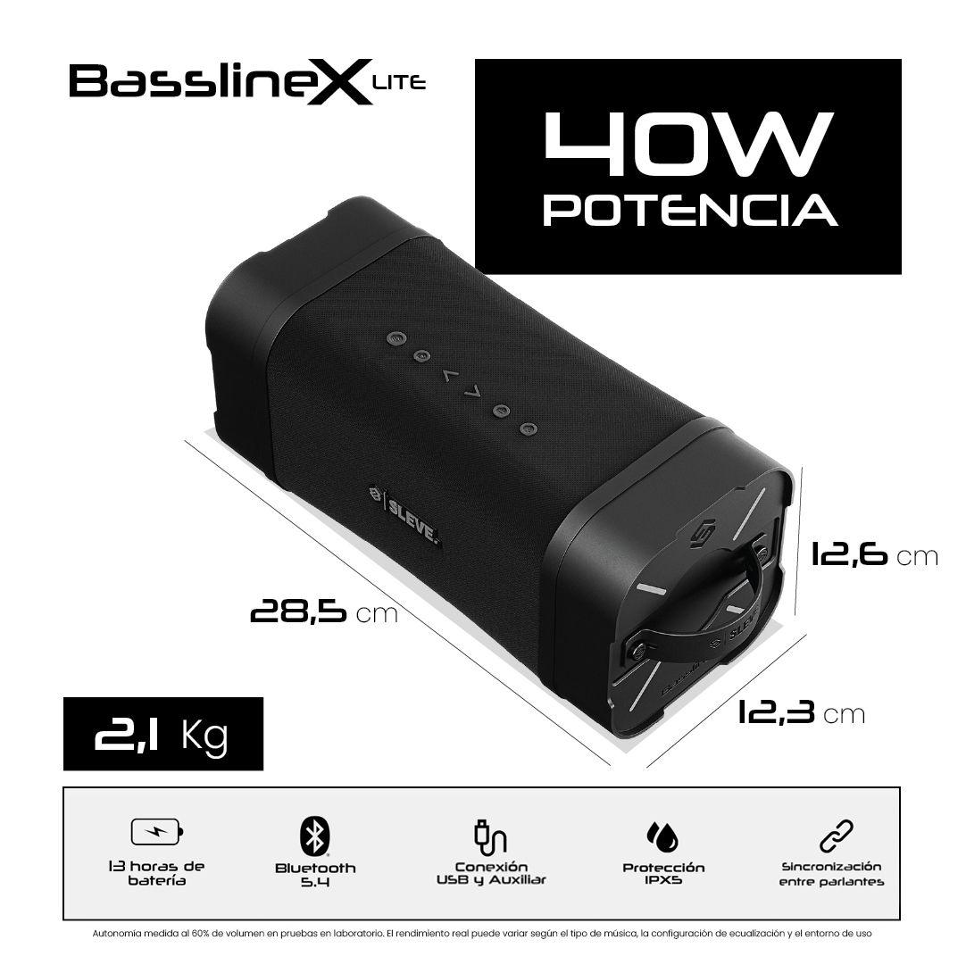 Parlante Bluetooth Sleve BasslineX Lite-4