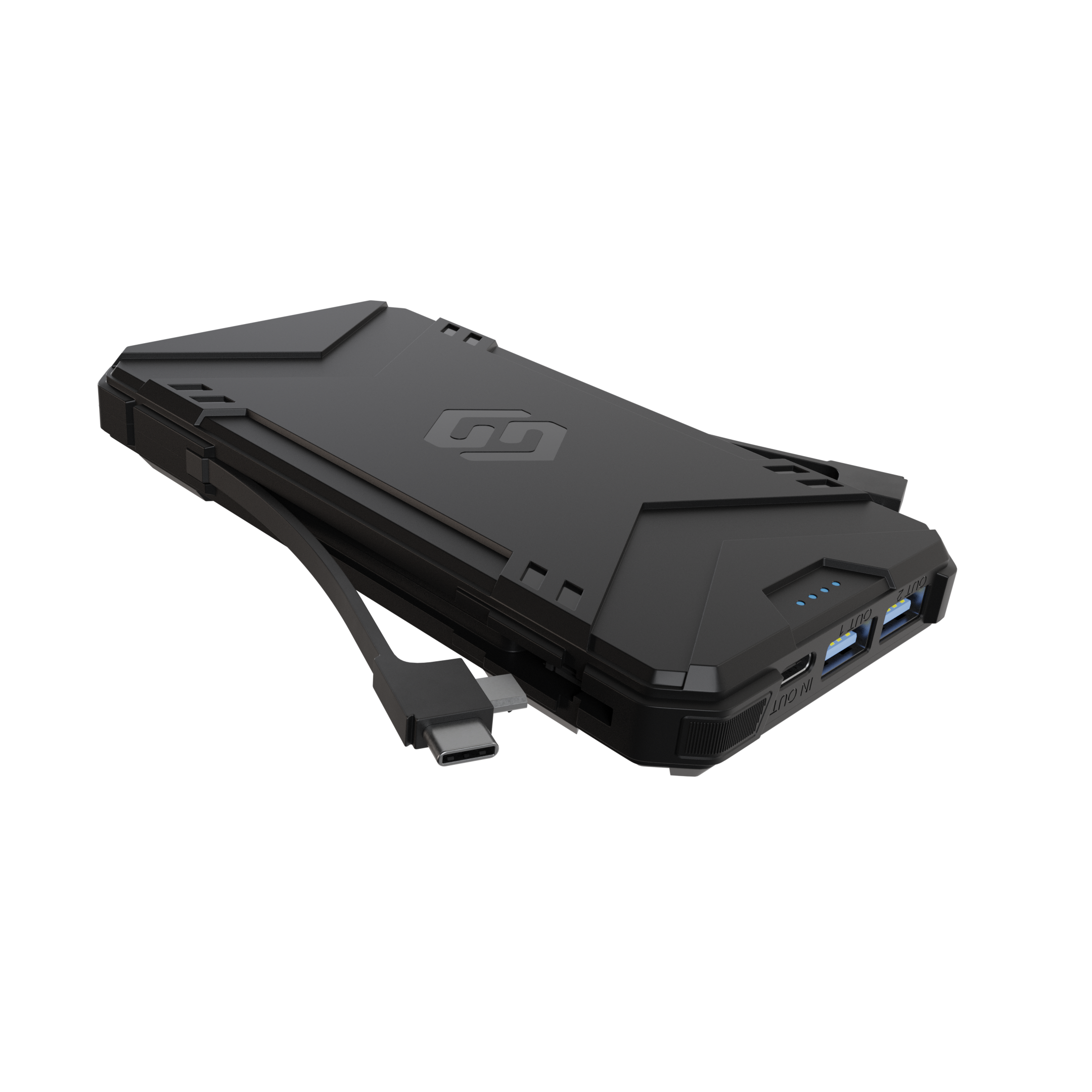 Bateria Externa Sleve Power X 10.000 Mah Black-3