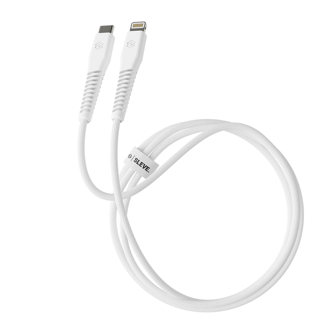 Cable Cargador Sleve Line X Usb Tipo C A Lightning White-0