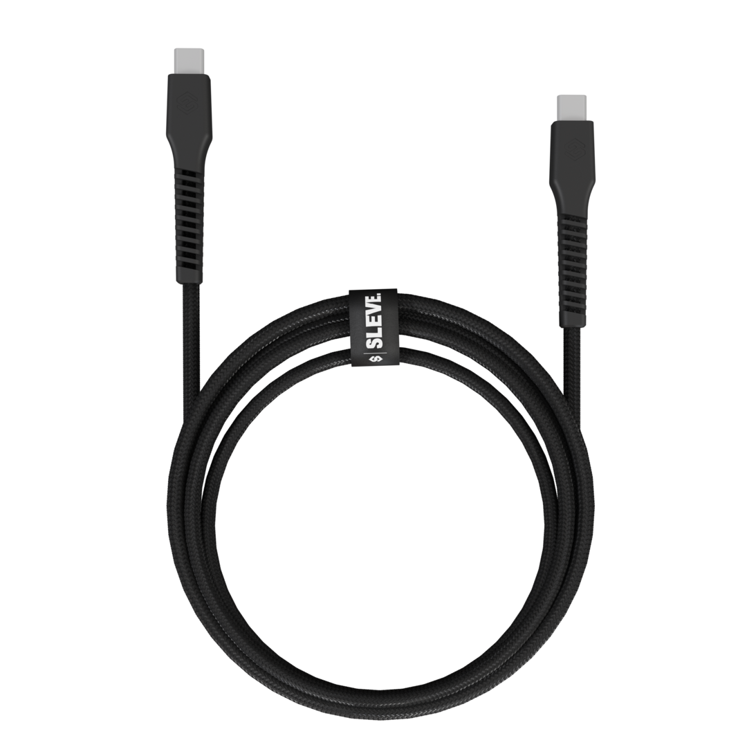 Cable Cargador Sleve Line X Usb Tipo C A Tipo C Black-2