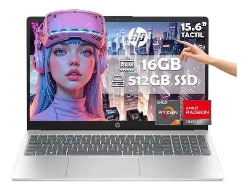 Notebook Hp 15-fc0047wm 15,6' Fhd Touch 512gb / 16gb Ram R7-7730u W11 Plateado-4