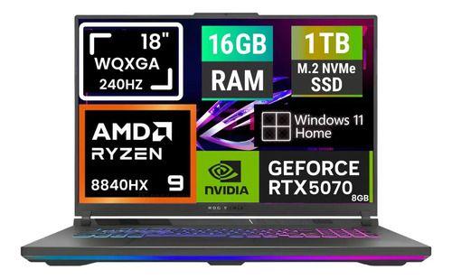 Asus Rog Strix G18 2025 240h Ryzen 9 8840hx 1tb/16 Rtx 5070 Negro-0