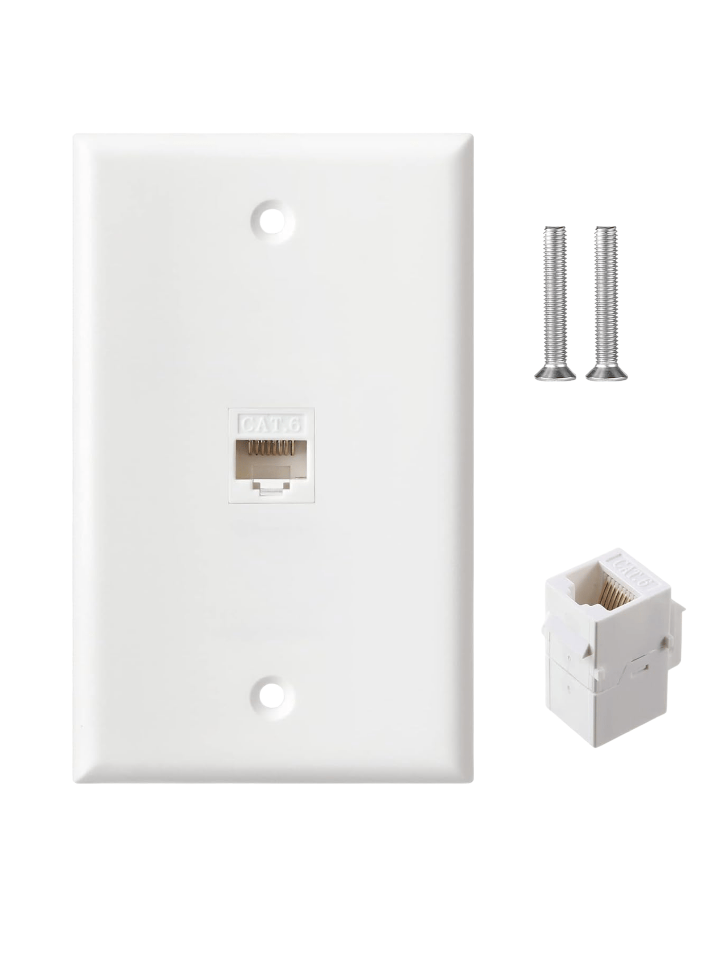 Modulo Rj45 Cat6 De Red Jack Keystone Con Tapa Muro-1